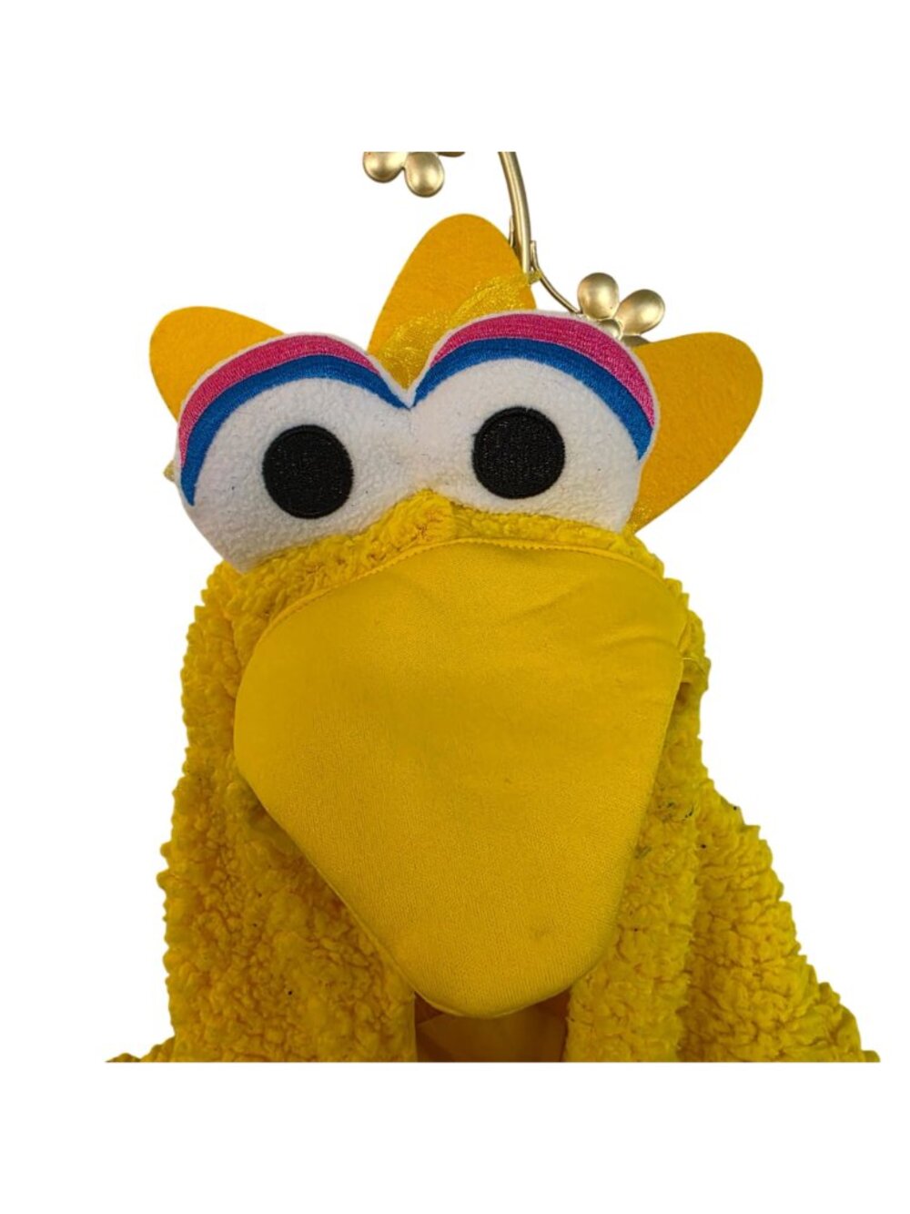 Sesame Street Big Bird Adult Hooded Costume Sherpa Jumpsuit S/M Spirit 2024 - Picture 2 of 8